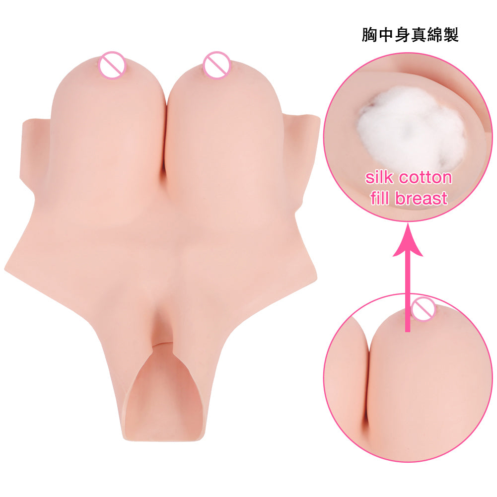 Weight-loss Silicone Prosthetic Breast~~Cotton Filling~~Lighter and Convenient