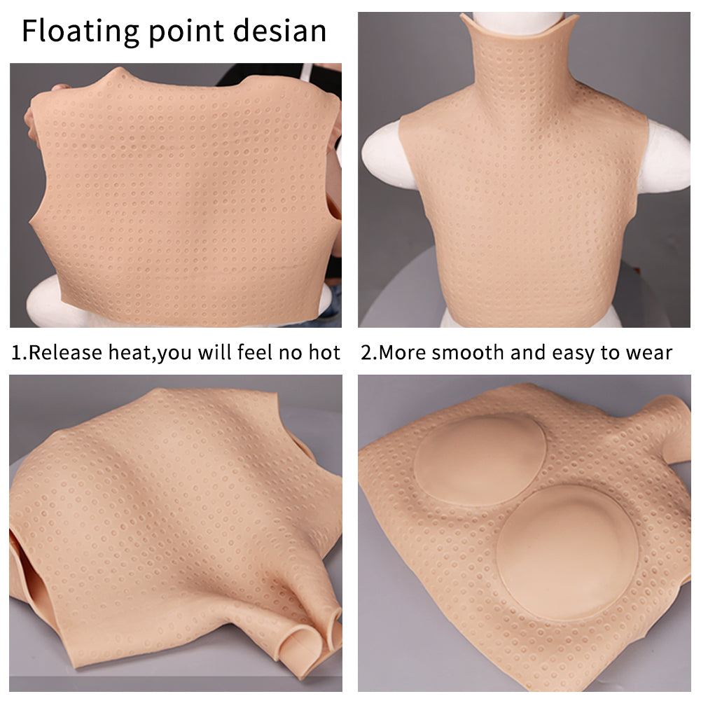 6th No-oil Silicone Prosthetic Breast For Drag Queen Crossdresser Male To Female cosplay