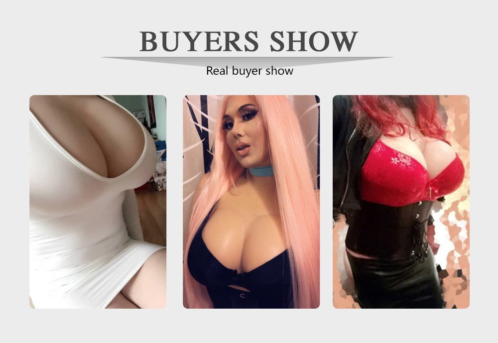 6th No-oil Silicone Prosthetic Breast For Drag Queen Crossdresser Male To Female cosplay