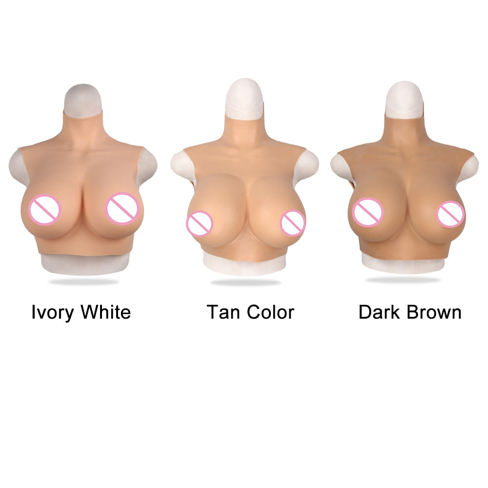 6th No-oil Silicone Prosthetic Breast For Drag Queen Crossdresser Male To Female cosplay