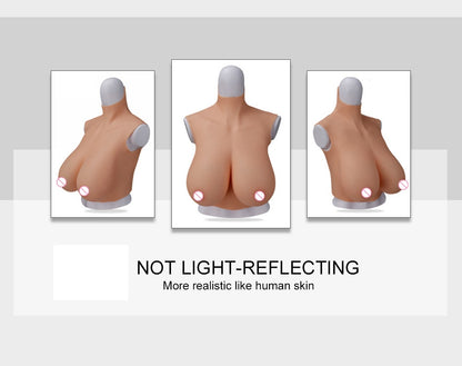 6th No-oil Silicone Prosthetic Breast For Drag Queen Crossdresser Male To Female cosplay