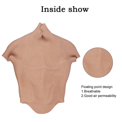 7th Half Bodysuit Realistic Silicone Breast