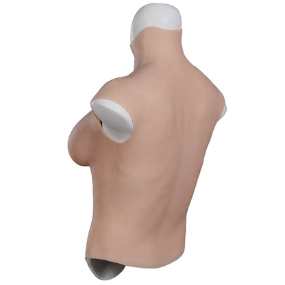 7th Half Bodysuit Realistic Silicone Breast