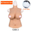 4th Half Bodysuit Realistic Silicone Breast